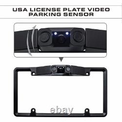 4.3Inch Dual Screen Car Rear View Mirror Monitor Radar Sensor Backup Cameras Kit