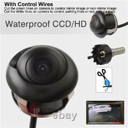 4.3''Car Mirror Monitor 4 Black Parking Radar Sensor 360°Backup Rear View Camera