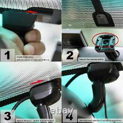 4.3''Car Mirror Monitor 4 Black Parking Radar Sensor 360°Backup Rear View Camera