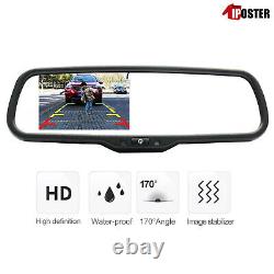4.3 Car Mirror Monitor Tailgate Backup Camera Kit For Dodge RAM 1500 2500 3500
