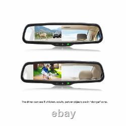 4.3 Car Mirror Monitor Tailgate Backup Camera Kit For Dodge RAM 1500 2500 3500