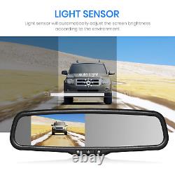 4.3 Car Mirror Monitor Tailgate Backup Camera Kit For Dodge RAM 1500 2500 3500