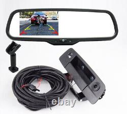 4.3 Car Mirror Monitor Tailgate Backup Camera Kit For Dodge RAM 1500 2500 3500
