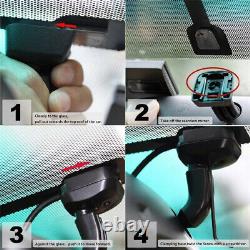 4.3'' Digital Dual Screen Car Rear View Monitor Mirror Bracket 2x Backup Camera