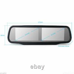 4.3'' Dual Screen Car Rear View Monitor 2x Mini Front + Rear View Backup Camera