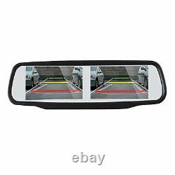 4.3'' Dual Screen Car Rear View Monitor 2x Mini Front + Rear View Backup Camera