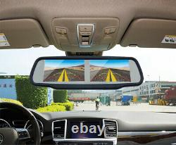 4.3'' Dual Screen Car Rear View Monitor Bracket+2x Mirror Side View + Backup Cam