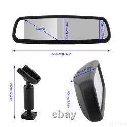 4.3 Dual Split Screen Rear view Mirror Monitor No1 Mount 2 Backup Revese Camera