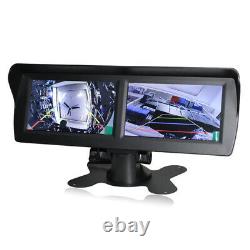 4.3 LCD Monitor+Backup Camera+Bracket Dual Screen Split Display Reverse Image