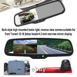 4.3 Mirror Display + Brake Light Rear View Camera for Ford Transit Custom 12-16