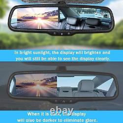 4.3'' Mirror Monitor Rear View Backup + Camera Parking System For Chevy Express