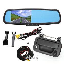 4.3 Mirror Monitor Tailgate Handle Backup Rear View Camera For Ford F-250 F-350