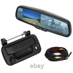 4.3 Mirror Monitor Tailgate Handle Backup Rear View Camera For Ford F-250 F-350