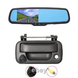 4.3 Mirror Monitor Tailgate Handle Backup Rear View Camera For Ford F-250 F-350