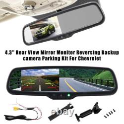 4.3'' Rear View Mirror Monitor Reversing Backup camera Parking Kit For Chevrolet