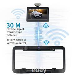 4.3 Solar Digital Wireless Backup Camera Rear View Reverse Parking System Kit