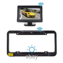 4.3 Solar Digital Wireless Backup Camera Rear View Reverse Parking System Kit