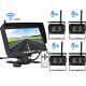 4 Wireless Backup Rear View Camera System 7 Monitor Night Vision For RV Truck