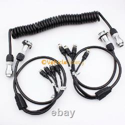 4av Trailer Cable 9 Monitor Backup System Safety Rear View Cameras For Truck