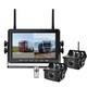 4ch 7 Monitor DVR Wireless 1080P Backup Camera For Truck Rear View Reverse