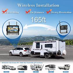 4ch Wireless 7 Quad Monitor DVR Backup Camera Rear View Caravan Reverse Camera