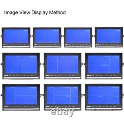 4x 4PIN Rear View Backup Camera+10.1 Quad Monitor For Truck Trailer Van RV