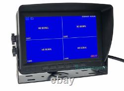 4x HD 1080P Front Side Rear View Backup Camera System+ 7 DVR Monitor Kit 12V24V