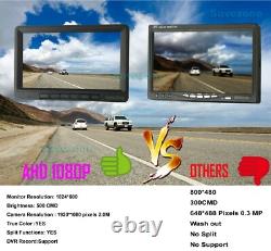 4x HD 1080P Front Side Rear View Backup Camera System+ 7 DVR Monitor Kit 12V24V