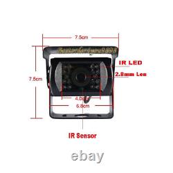 4x IR Car Rear View Camera Kit + 9 4CH Monitor Bus Truck Backup Reverse System