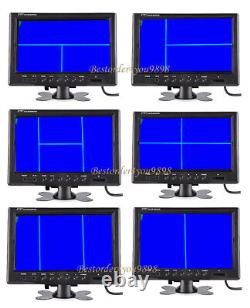 4x IR Car Rear View Camera Kit + 9 4CH Monitor Bus Truck Backup Reverse System