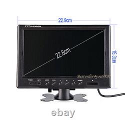 4x IR Car Rear View Camera Kit + 9 4CH Monitor Bus Truck Backup Reverse System