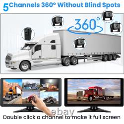 5CH 10.36 Monitor DVR AHD 1080P Backup Camera For Truck Front Side Rear View