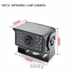 5CH 10.36 Quad Monitor DVR 5 Backup Camera For Truck Semi Box Bus RV Caravan