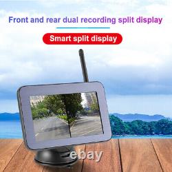 5LCD Monitor Car Rear View Backup Camera Night Vision Front Rear Dual Recording