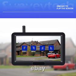 5Monitor Backup Camera Wireless Rear View Parking System Night Vision Universal