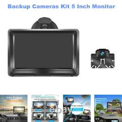 5 Digital Display Monitor Car Truck Rear View Backup Reverse Camera Cams Kit