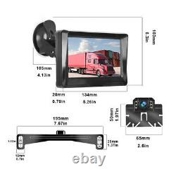 5 Digital Display Monitor Car Truck Rear View Backup Reverse Camera Cams Kit