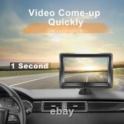 5 Digital Display Monitor Car Truck Rear View Backup Reverse Camera Cams Kit