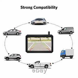 5 Inch Wireless Backup Camera Kit With Digital Signal Waterproof Rear View Camer