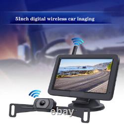 5 Wireless Monitor Car Backup Camera Rear View Parking System Night Vision Set