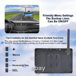 5 Wireless Monitor Magnetic Car Rear View Backup Reversing Camera System for RV