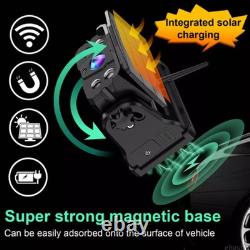 5 Wireless Monitor Solar Magnetic Standby Backup Camera Car Rear View Reversing