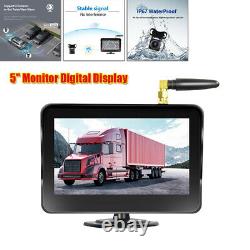 5 inch Car Monitor Backup Camera Display Waterproof Rear View Reverse Wireless