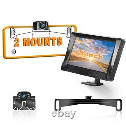 5 inch Monitor Display Car Rear View Backup Reverse IP69 Camera Night Vision Kit