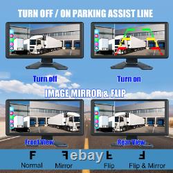 5ch 10.36 IPS Monitor 1080P Backup Camera For Truck Caravan Rear View Reverse