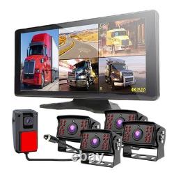 5ch 10.36 Monitor MP5 DVR 1080P Backup camera For Truck 360 View Reversing