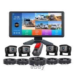 5ch 10.36 Monitor MP5 DVR 1080P Backup camera For Truck 360 View Reversing