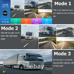 5ch 10.36 Quad Monitor DVR Backup camera Rear View Side View Camera for Truck