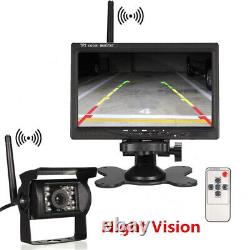 7Monitor +4 X Wireless Rear View Backup Camera Night Vision for RV Truck Bus HD