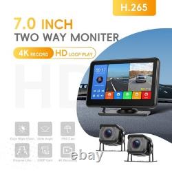 7 4K Wired Reverse Rear View Backup Camera System Included 2 AHD 1080P Camer